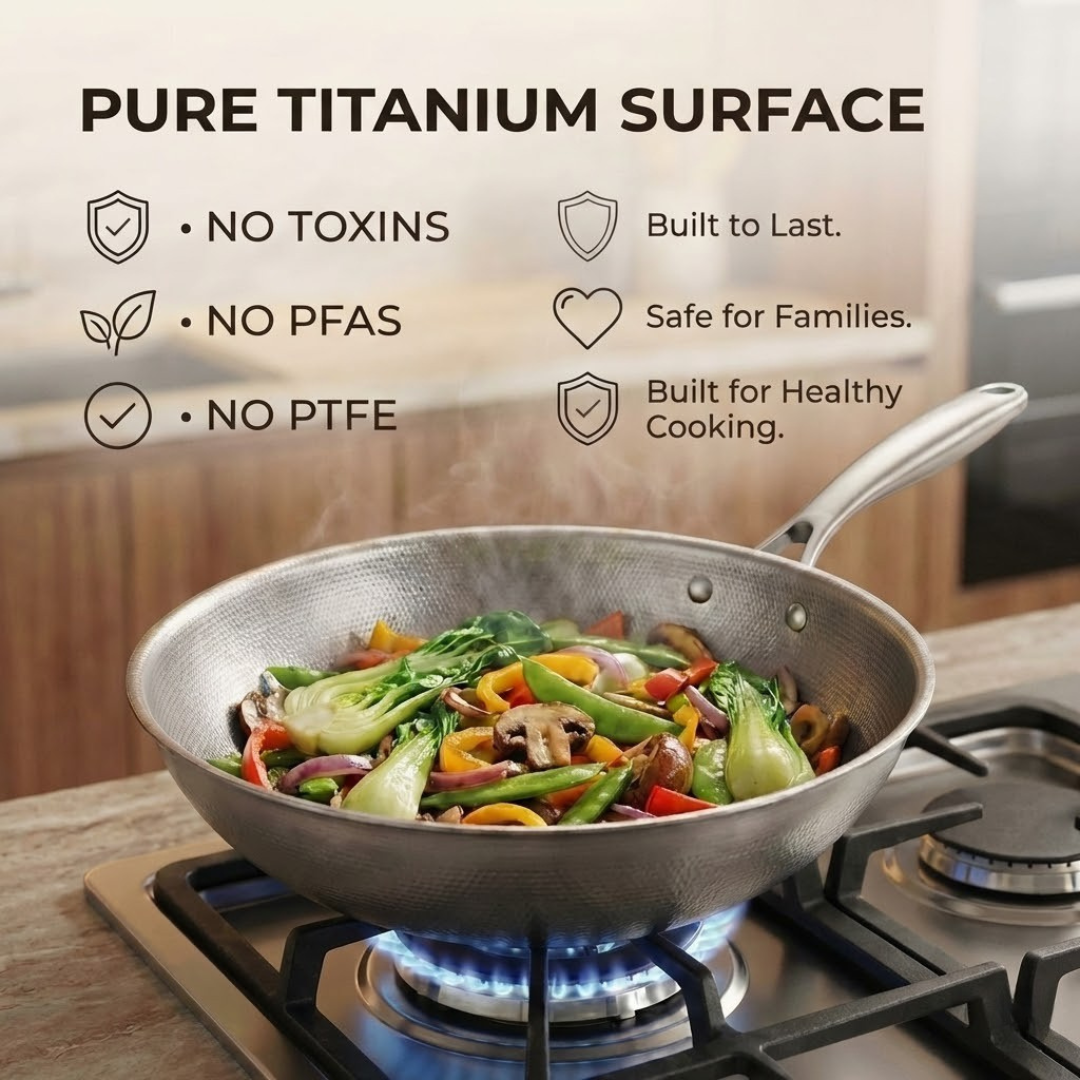 Titanium Hammered High Pan